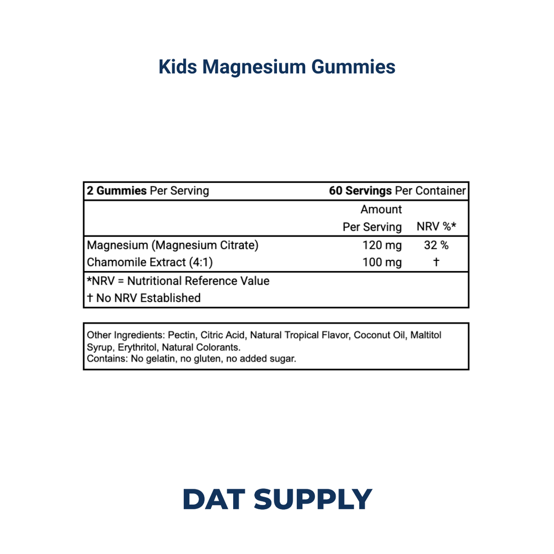 Kids Magnesium Gummies White Label Formula – Relaxation & Nerve Support | DAT Supply