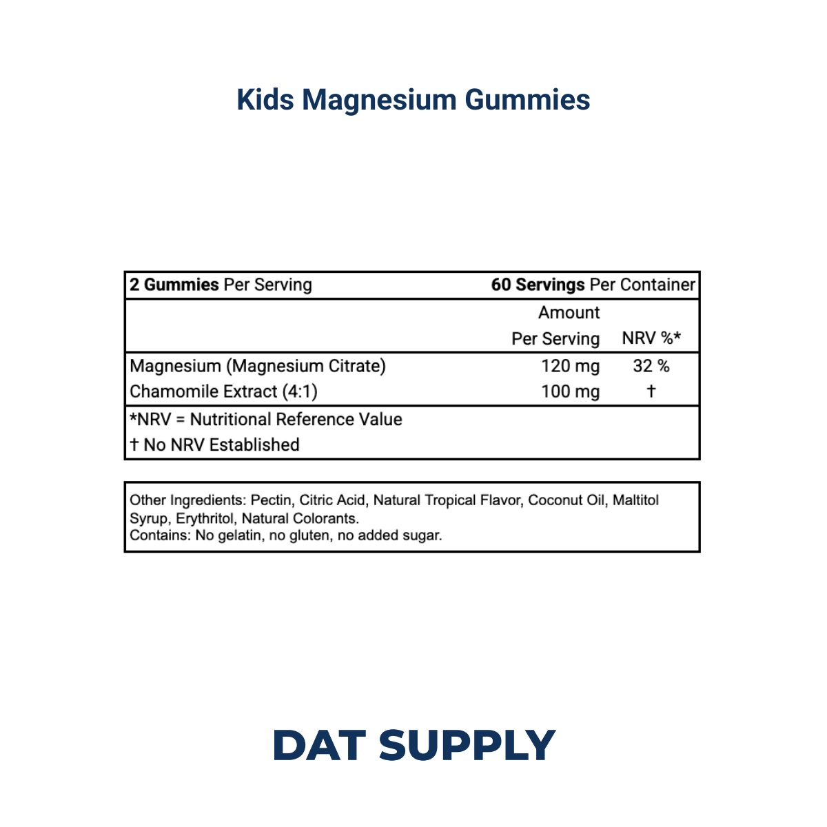Kids Magnesium Gummies White Label Formula – Relaxation & Nerve Support | DAT Supply
