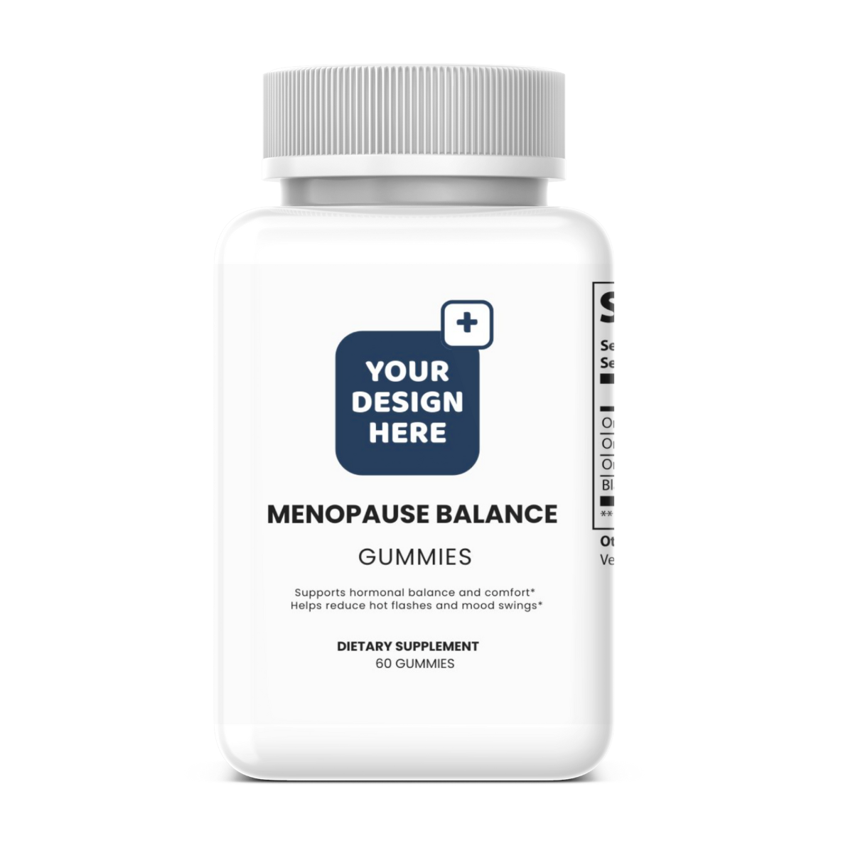 Menopause Balance Gummies White Label PET Bottle – Black Cohosh & Soy Isoflavones | DAT Supply