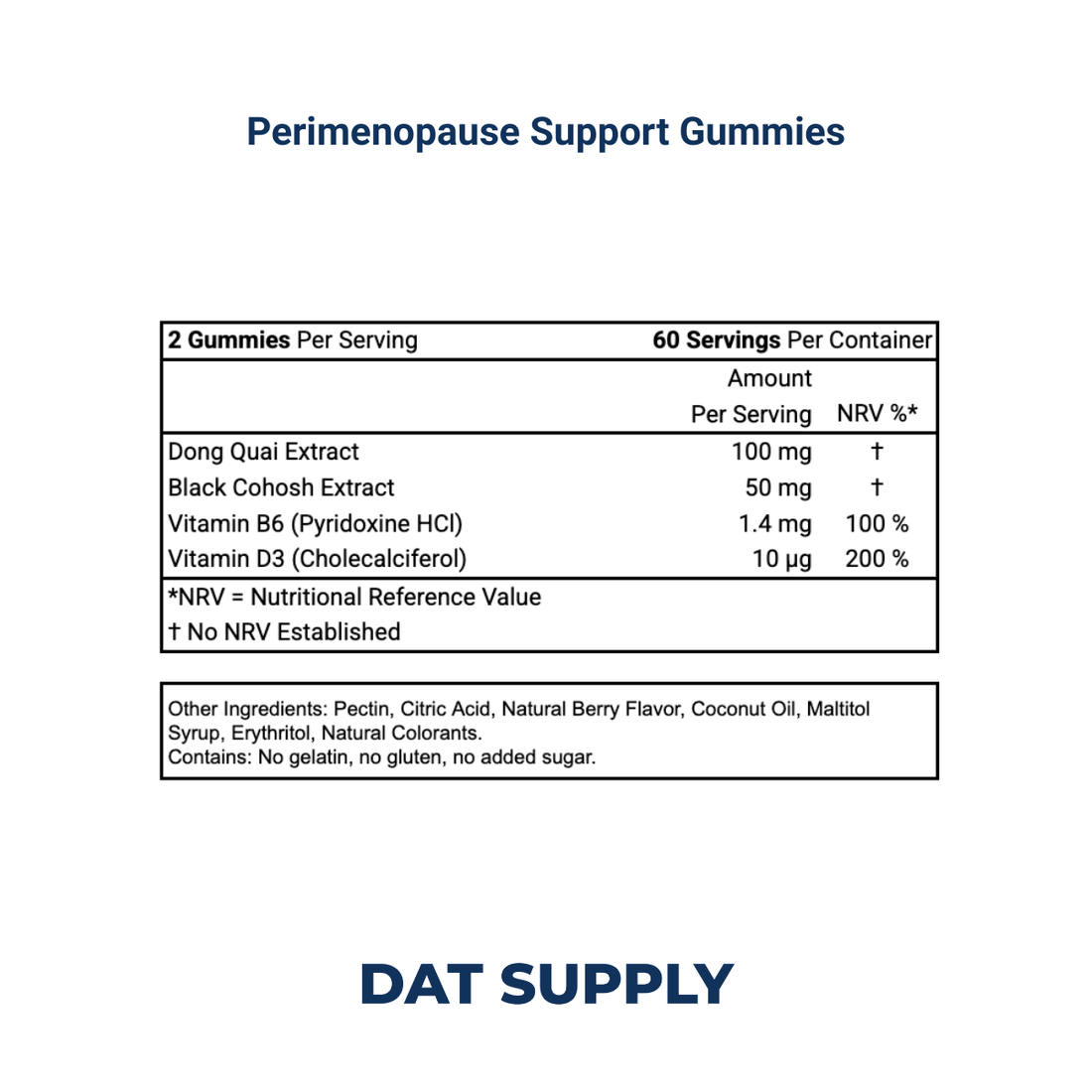 Perimenopause Support Gummies White Label Formula – Hormonal Balance | DAT Supply