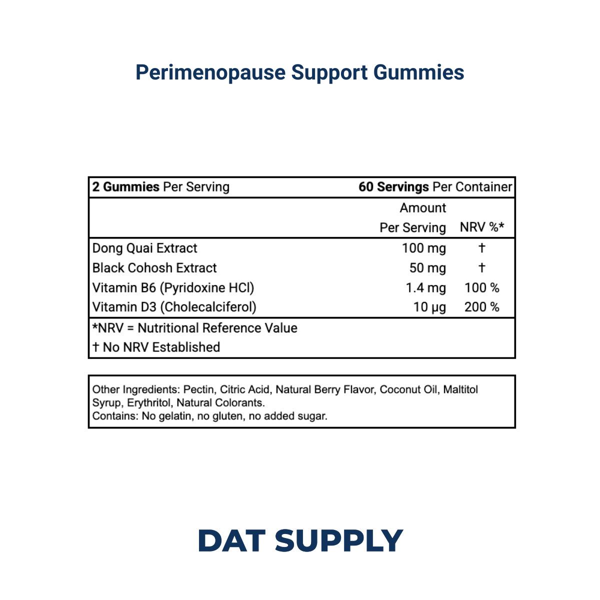 Perimenopause Support Gummies White Label Formula – Hormonal Balance | DAT Supply