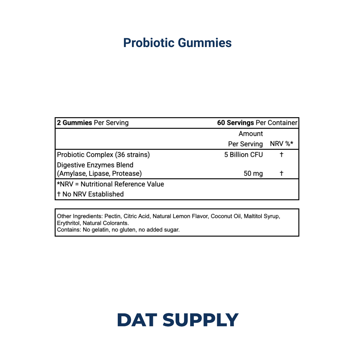 Probiotic Gummies White Label Formula – Gut Health & Digestive Support | DAT Supply