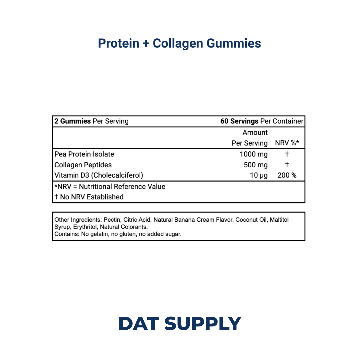 Protein + Collagen Gummies White Label Formula – Muscle & Joint Support | DAT Supply