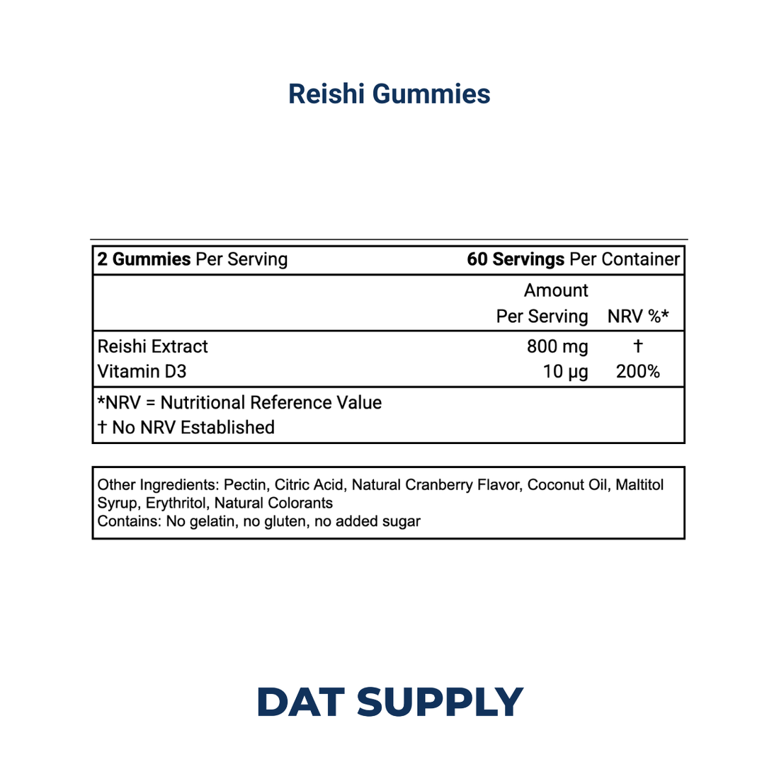 Reishi Mushroom Gummies White Label Formula – Adaptogenic Stress Support | DAT Supply