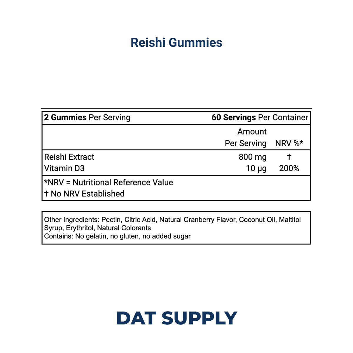Reishi Mushroom Gummies White Label Formula – Adaptogenic Stress Support | DAT Supply