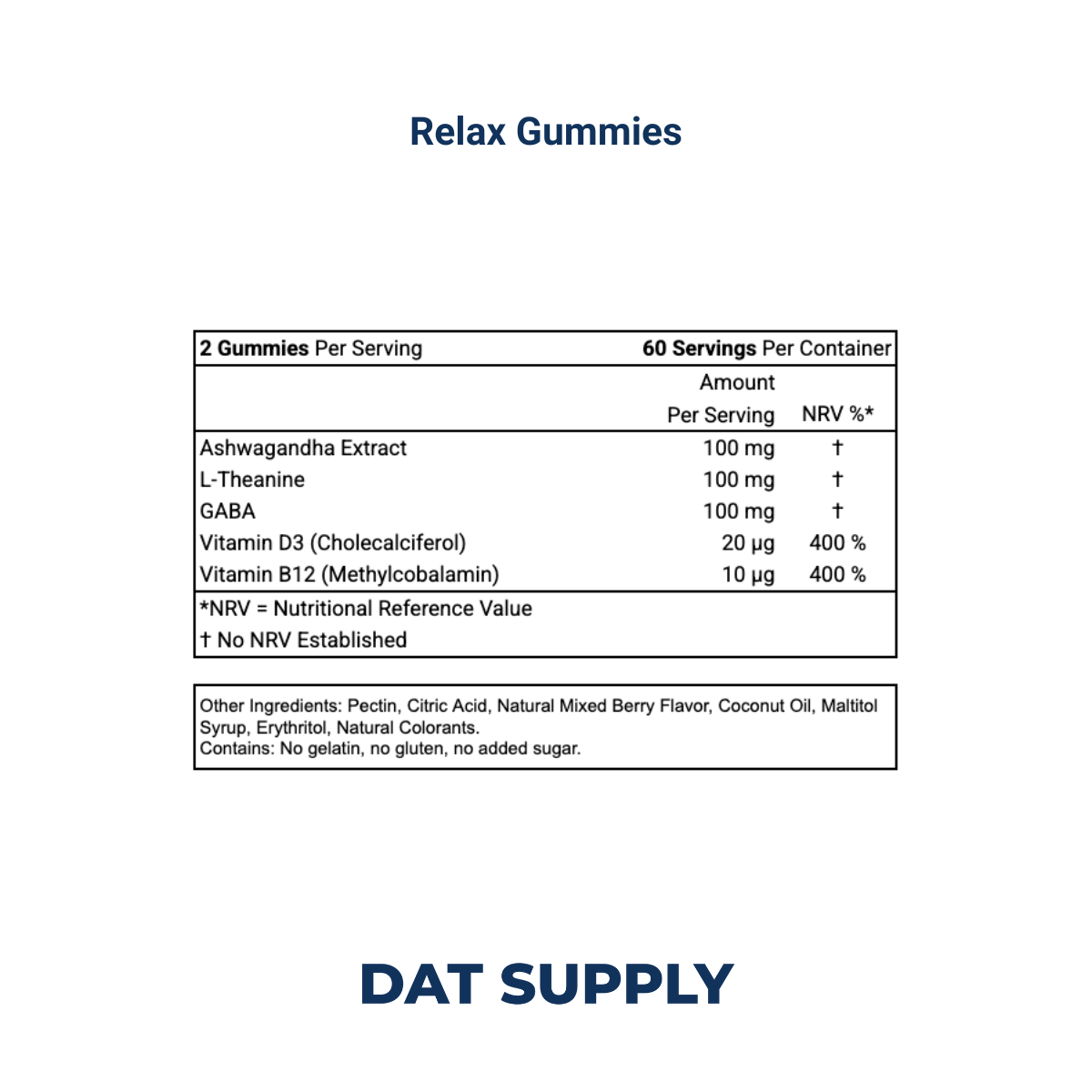 Relax Gummies White Label Formula