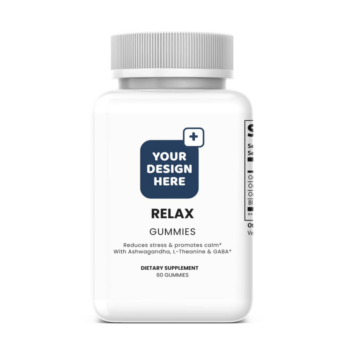 Relax Gummies White Label PET Bottle – Ashwagandha, L-Theanine & GABA | DAT Supply