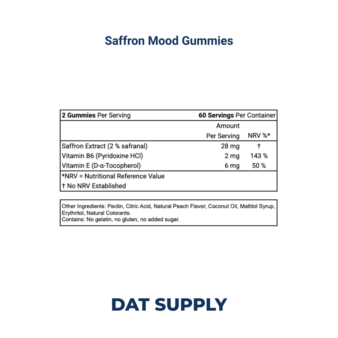 Saffron Mood Gummies White Label Formula