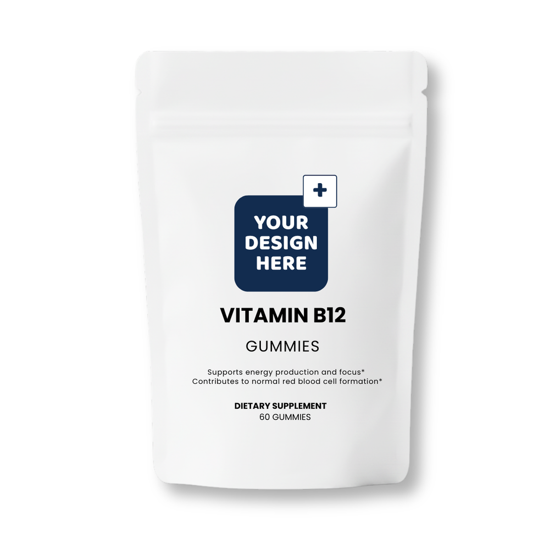 Vitamin B12 Gummies White Label PET Bottle – Energy & Focus | DAT Supply